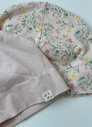 Шапки біні легенькі весняні h&m 2-6 міс.