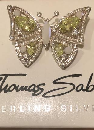 Срібна брошка з камінням thomas sabo