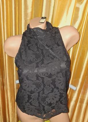 Нова блузка кроп ажурна