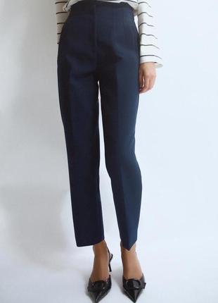 Брюки з високою посадкою  zara