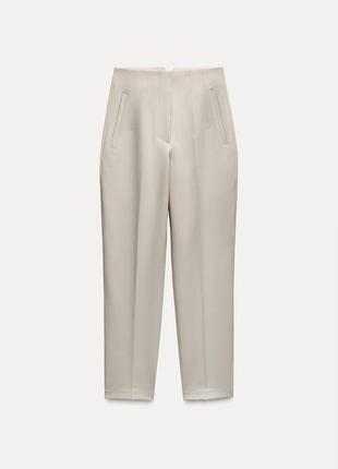 Брюки з високою посадкою  zara