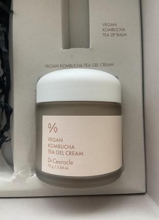 Крем dr.ceuracle vegan kombucha tea gel cream, 75 г