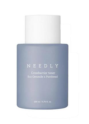 Тонер для укрепления защитного барьера с керамидами и пантенолом needly crossbarrier toner 200 ml