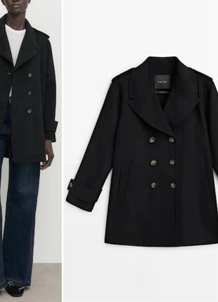 Пальто шерсть massimo dutti