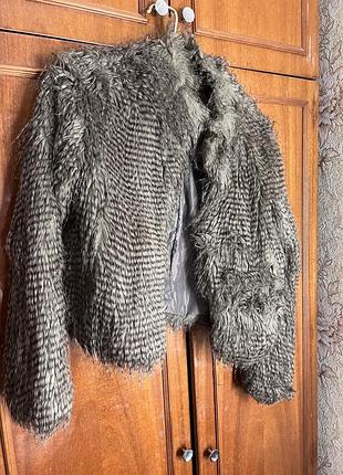 Эко шубка укороченная