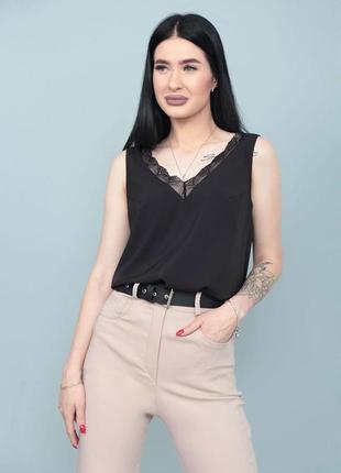 Літня блуза з глибоким декольте "gloria"  | норма і батал