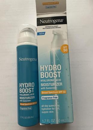 Neutrogena hydro boost зволожуючий крем с гиалуроновою кислотою 50 мл зі сша
