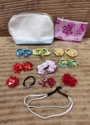Резинки заколки  косметички
