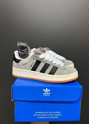 Adidas campus 00s grey black женские кроссовки адидас кампус серые с черным