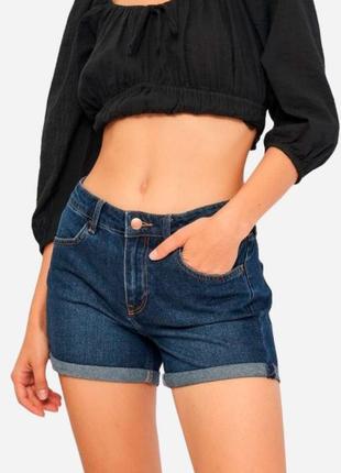 Базовые джинсовые шорты от h&amp;m, средняя посадка,