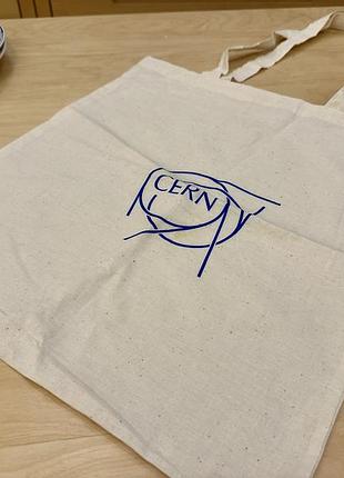 Сумка-шопер / еко-торба для гіка або фаната науки з логотипом cern