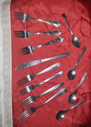 Чайні ложки, столовий ніж visconti, столові виделки, столові прибори