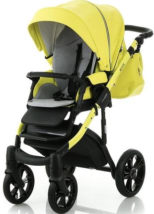 Коляска 2в1 mioobaby zoom black edition lime