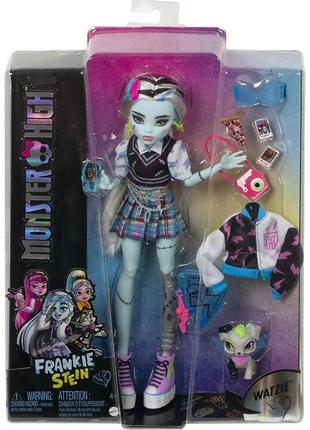 Кукла монстер хай френки штейн monster high frankie stein fashion doll hhk53 оригинал!7 фото