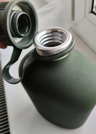 Тактична фляга для води 1 літр фляга з чохлом військова фляга із сумкою військова...