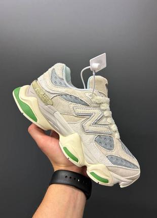 New beluga 9060 beige green женские кроссовки New beluga 9060 бежевые