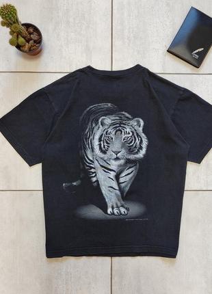 Vintage tiger винтажная футболка с тигром2 фото
