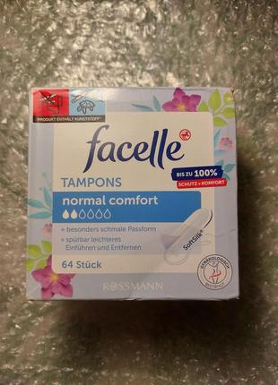 Гигиенические тампоны facelle 64 шт в упаковке