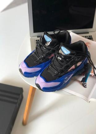 Adidas consortium ozweego 2 x raf simons black pink blue3 фото