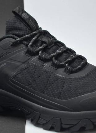 Чоловічі зимові утеплені термо кросівки чорні baas 30321