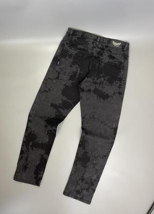 Стильные черные новые джинсы cropp в стиле тай дай, укроп, серые, комбинированные, темные, широкие, свободные, длинные, деним комфорт, tyi dyi5 фото