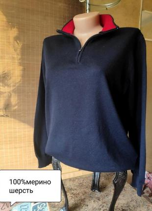 Новый гольф/💯 мерино шерсть/zip/горловина на молнии/vitter