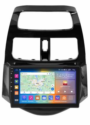Штатная магнитола 9" lesko для chevrolet spark iii 2009-2016 2/32gb carplay 4g wi-fi gps prime шевролет