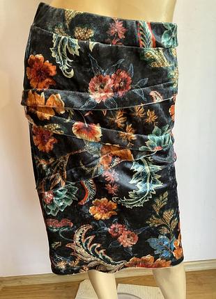 Дизайнерська оксамитова спідничка /s/ brend tessa koors