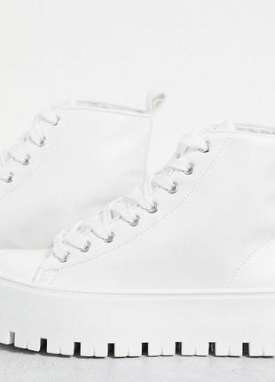 Высокие кроссовки asos design белого цвета 37