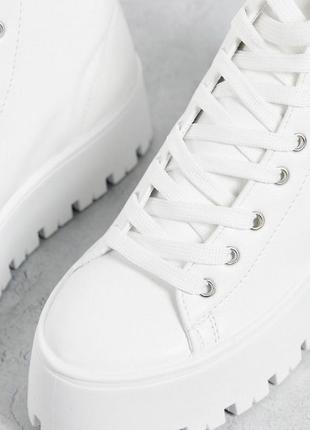 Високі кросівки asos design білого кольору 373 фото