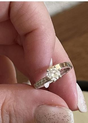 Серебряное кольцо с позолотой