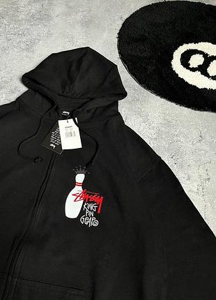 Чорне зіп худі стусі stussy 2