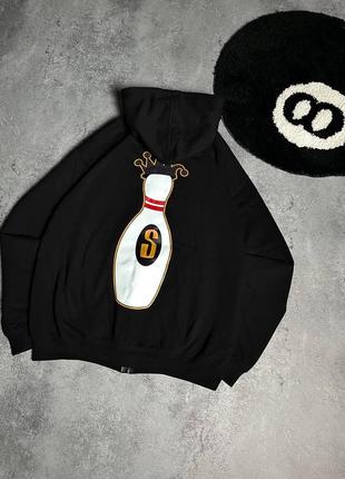 Чорне зіп худі стусі stussy 3