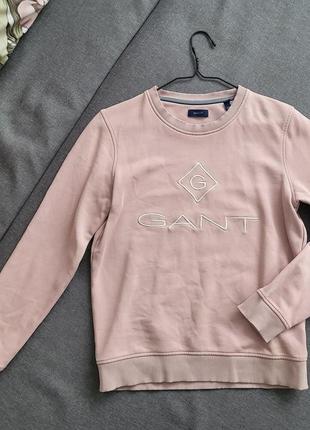 Светло-розовый свитшот gant