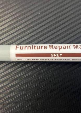 Маркер коректор для реставрації меблів furniture repair marker grey3 фото