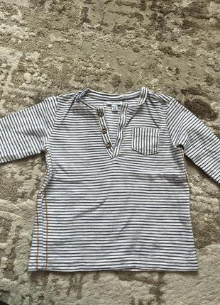 Детский реглан в полоску кофта полосата 12 18 месяцев