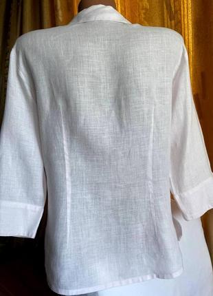 Блуза,рукав 3/4. -100% льон від бренду / h & m / швеція.3 фото