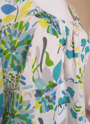 Очень красивая легкая блуза чистый лен boden5 фото