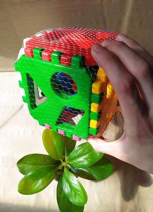 Дитячий сортер куб "розумний малюк"2 фото