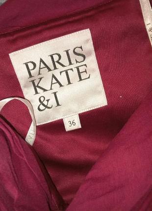 Сукня плаття вишневе котон франція париж6 фото