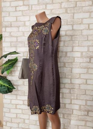 Фирменное monsoon красивое мини платье с вышивкой на 77% вискоза, размер л-хл4 фото