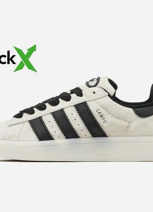 Кроссовки  мужские adidas campus 00s  летние  бежевые кеды с натуральной кожи спортивная качественная обувь