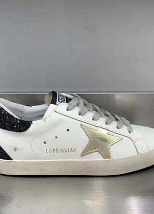 Голден гус суперстар голд кеди шкіряні golden goose superstar golden3 фото