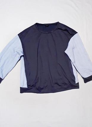 Світшот сірий блакитний кофта спортивна  великого розміру кофта   р 3xl