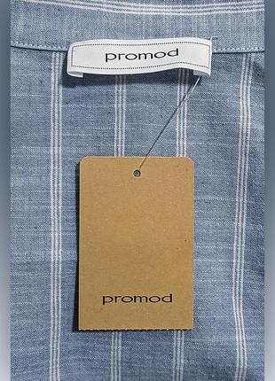 Блуза со льном свободного кроя promod3 фото