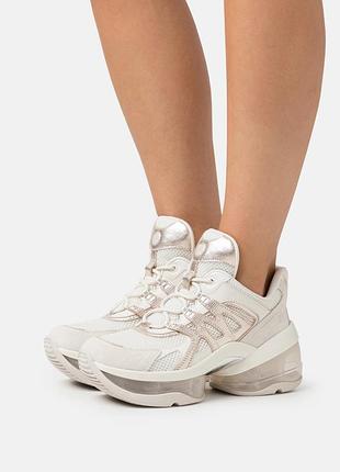 Кожаные кроссовки olympia sport extreme lace-up от michael kors (оригинал)