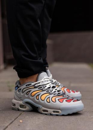 Кроссовки мужские meme nike air max tn plus drift серые найк аир макс водонепроницаемая обувь для спорта на осень