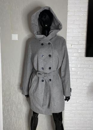 Полушерстное пальто с капюшоном bonita, xxxl 54р