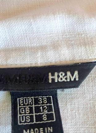 Блуза,рукав 3/4. -100% льон від бренду / h & m / швеція.2 фото