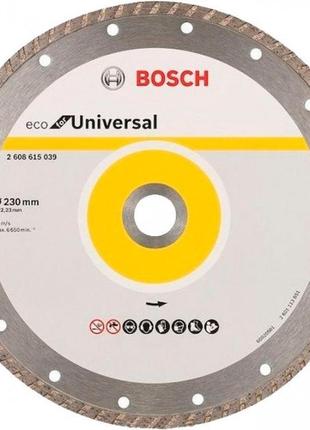 Алмазний круг bosch eco універсальний turbo 230×22,23×3 мм (2608615039)